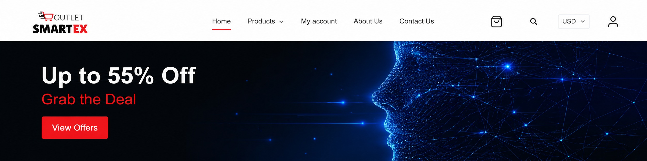 Smartex Outlet — E-commerce Website preview
